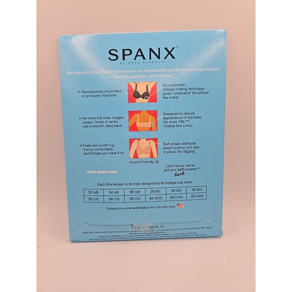 Spanx Brallelujah Revolutionary Bra Wireless Smooth Back Size 42BC Bare NEW - Picture 3 of 4